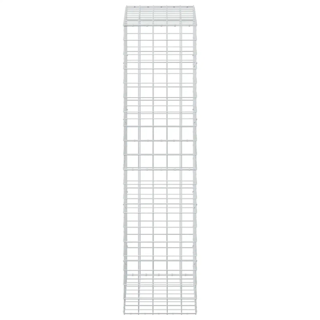 Gabione con Filo da 5 mm e Rete da 10x10 cm 50x100x200 cm 3465355