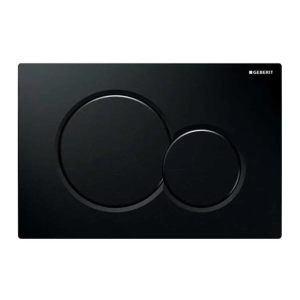 PLACCA DI COMANDO SIGMA01 DOPPIO TASTO  NERO GEBERIT