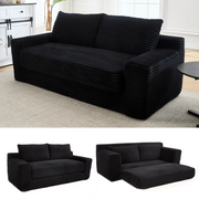 Divano 2 Posti con Memory Foam ¨C Xylo ¨C Tessuto a Coste, Compatto