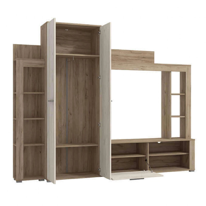 11008878 SOGGIORNO TALIN ROVERE GRIGIO E ROVERE BIANCO