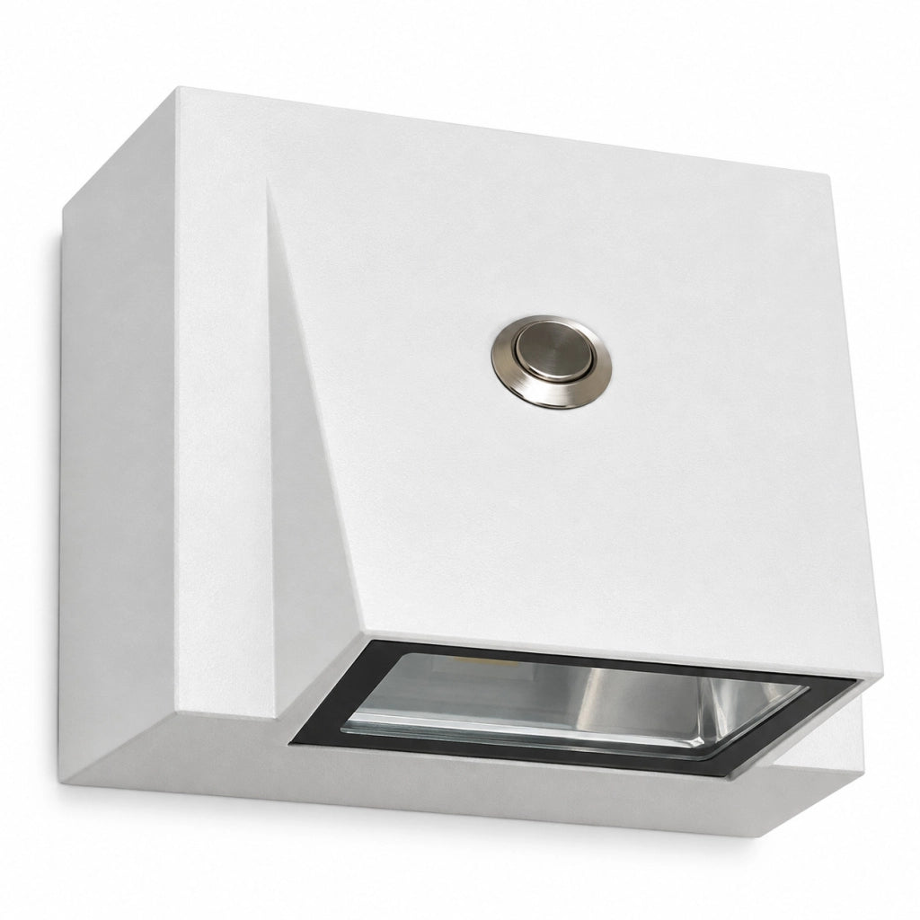 APPLIQUE LED 5W ESTERNO LAMPADA PARETE BIANCA IP65 3000K 4000K 6000K ET-31694