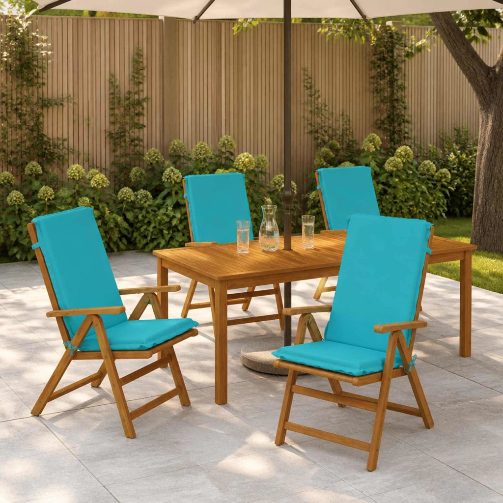 Cuscini Bhair Alto Schienale in 4 Pezzi GEMERT 4 pcs Turchese 945943
