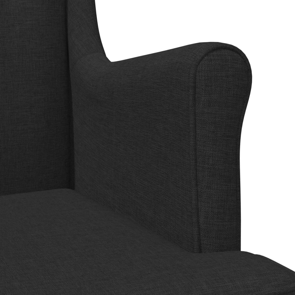 Poltrona | Sedia Relax Nero Tessuto