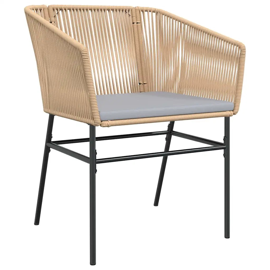 Set da Pranzo per Giardino con cuscino 7 pcs Marrone 3380930