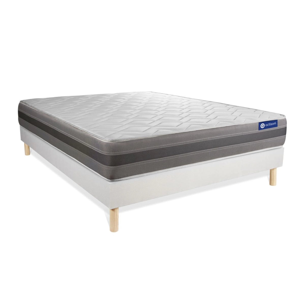 Kit rete e materasso Actiflex relax 135x200cm - Spessore : 24cm - Molle insacchettate e memory foam - Moderatamente rigido