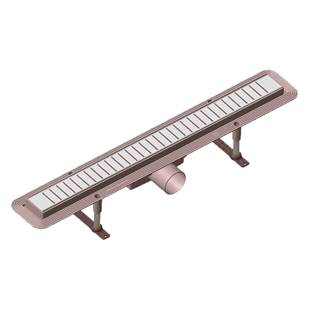 Canaletta per doccia 66 x 5,3 cm con griglia
