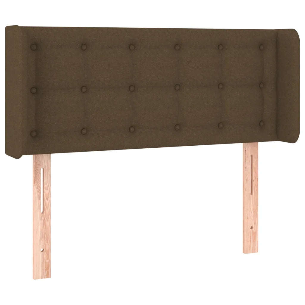 Testiera a LED Marrone Scuro 93x16x78/88 cm in Tessuto 3123655