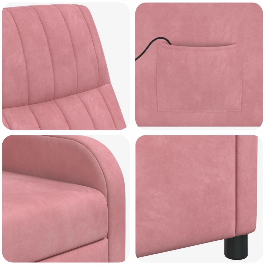 Poltrona Massaggiante Rosa Velluto (V) 42035123