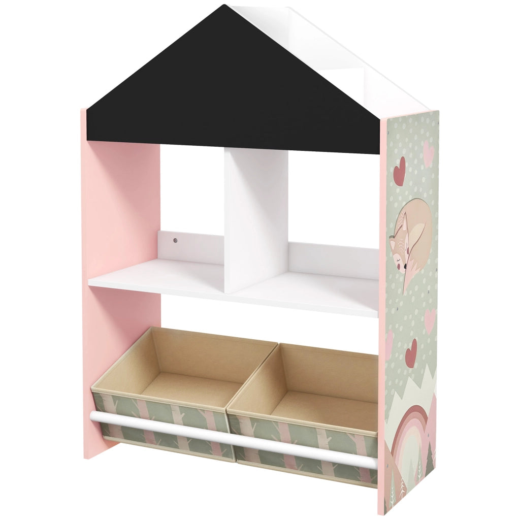 Libreria Portagiochi per Bambini con Ripiani e Cassetti ¨C Minimal ¨C Rosa