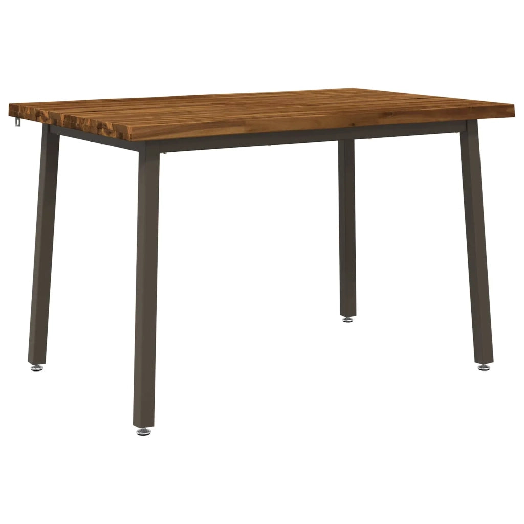 110 x 55 x 75 cm Legno di Acacia Massello Naturale e Caffè 937477