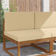 Cuscino per divano da esterno 2 pcs Beige Poliestere 900832