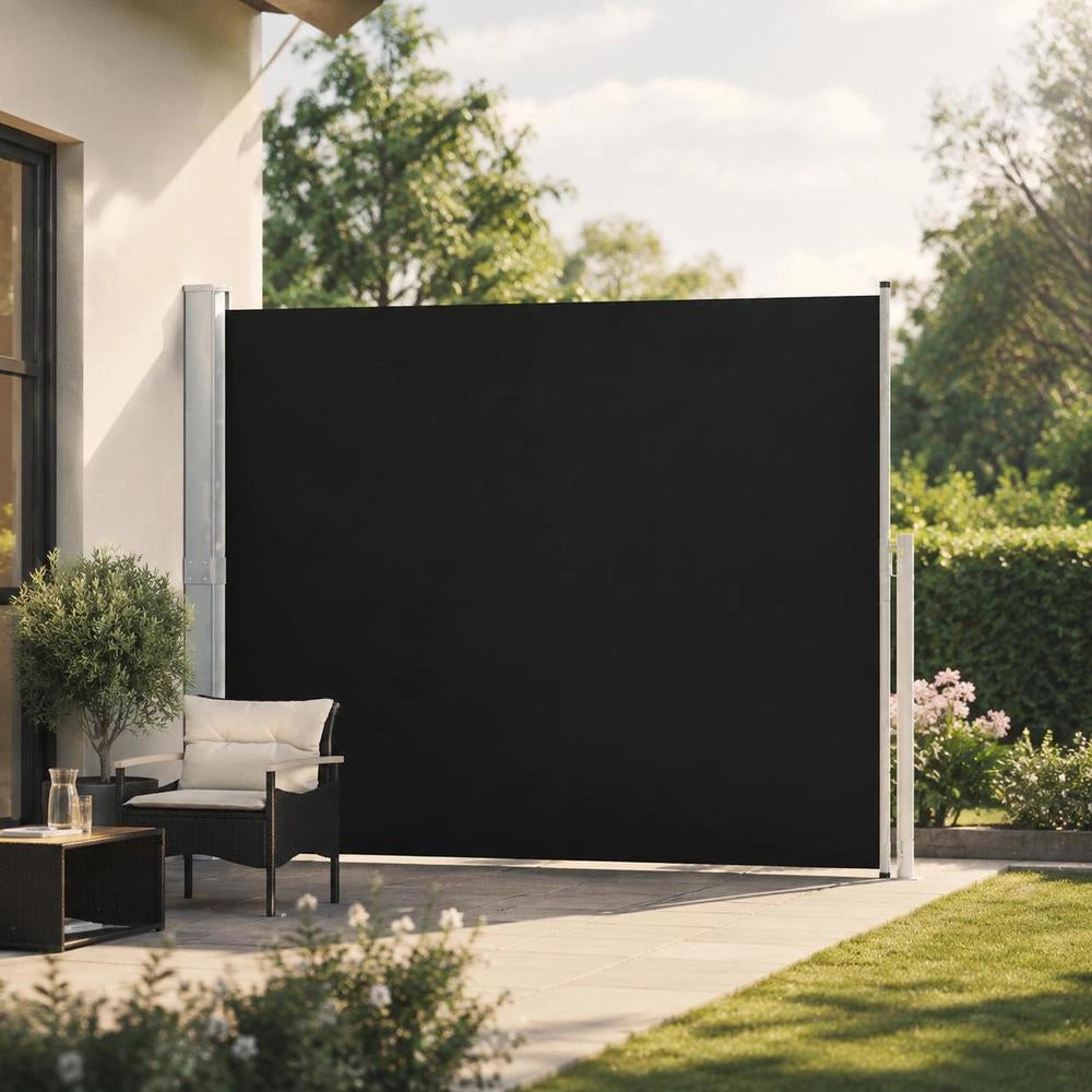 Extendable Side Awning 220x300 Cm Black