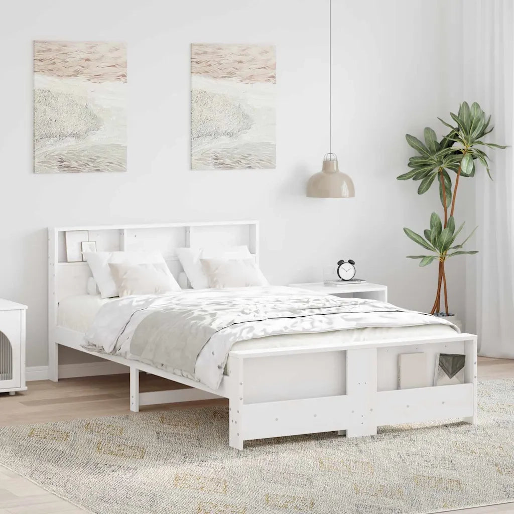 Struttura del letto Bianco 120 x 200 cm Legno multistrato