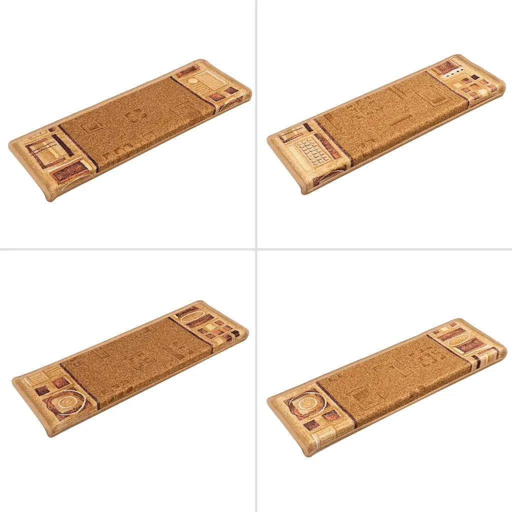 Tappetini per Scale Autoadesivi 5 pz | Gradini per Scale 65x21x4 cm Beige