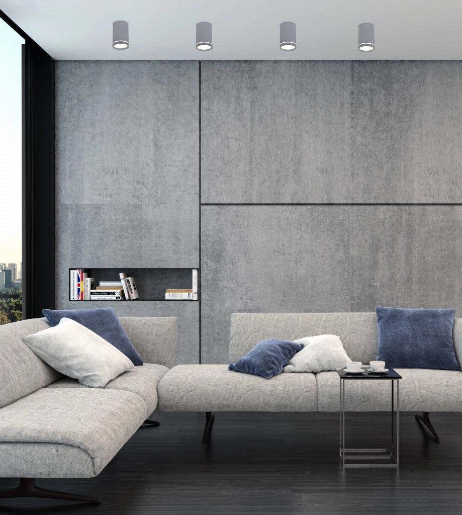 Candellux Tuba spot soffitto grigio alluminio GU10