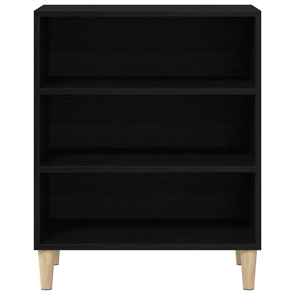 Credenza | Madia | Buffet da pranzo | Armadio da pranzo Rovere Nero 57 x 35 x 70 cm Legno multistrato