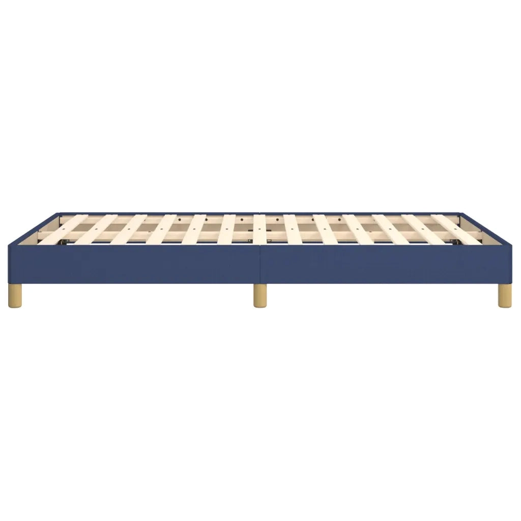 Letto matrimoniale | Letto per adulti | Giroletto senza Materasso Blu 120x190 cm in Tessuto