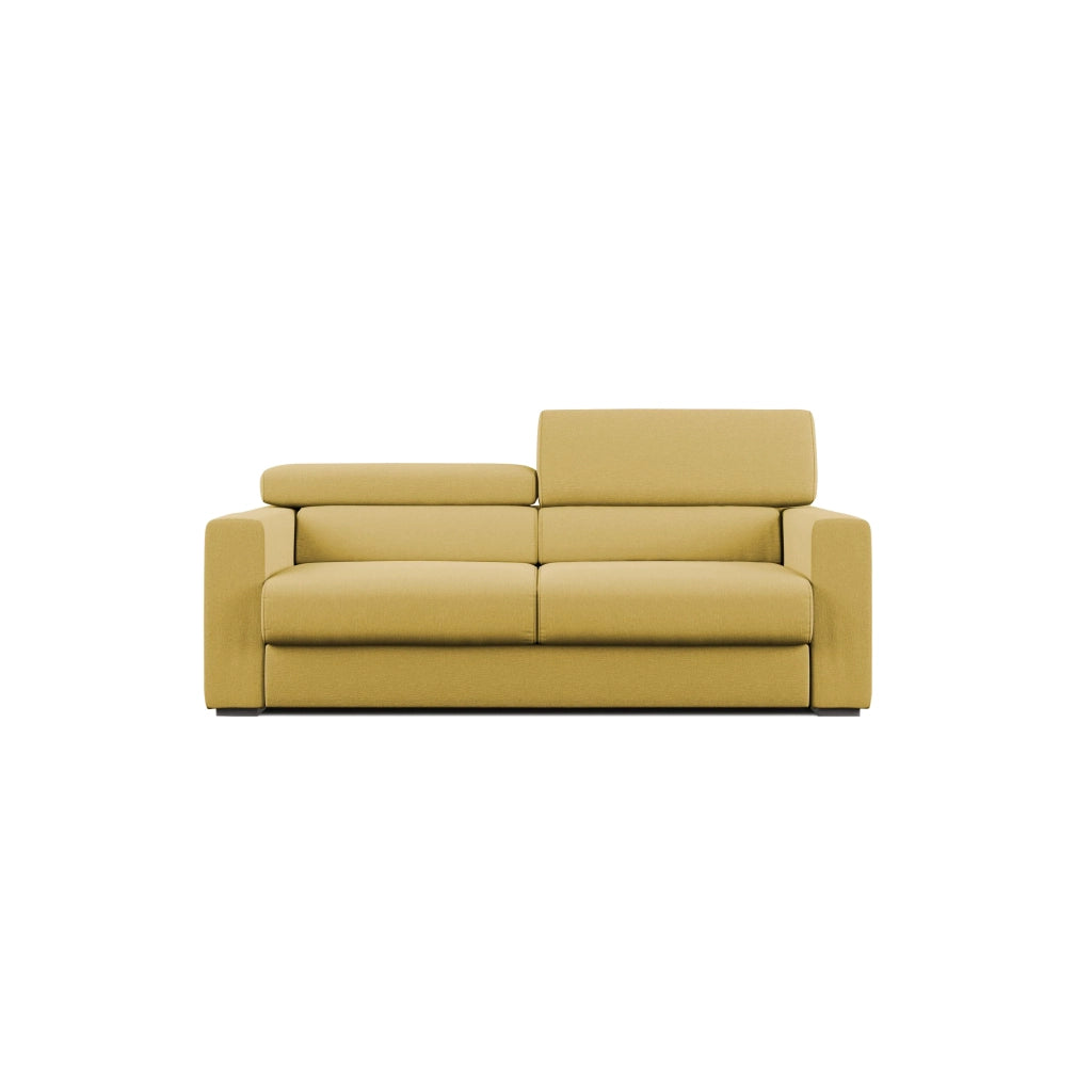 Dylan Divano con pouf estraibile 158 cm giallo