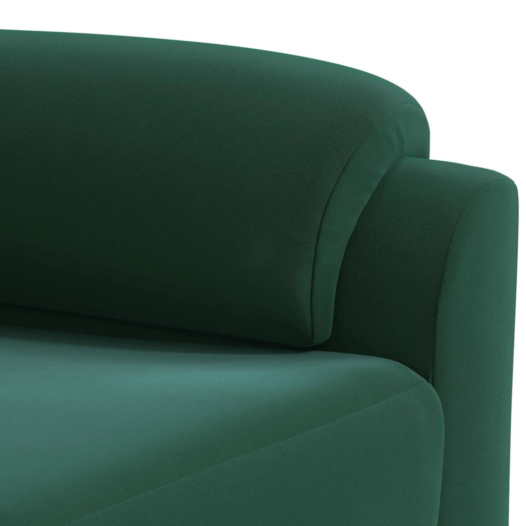 Divano Verde Scuro 214 x 85 x 93 cm Velluto 42040851