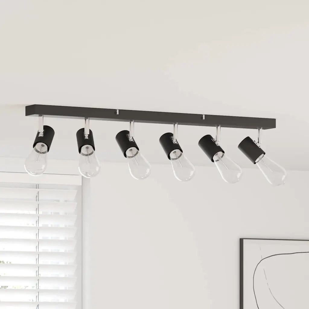 Faretto da soffitto Nero 73 x 6,5 x 11,5 cm Metallo 4108188