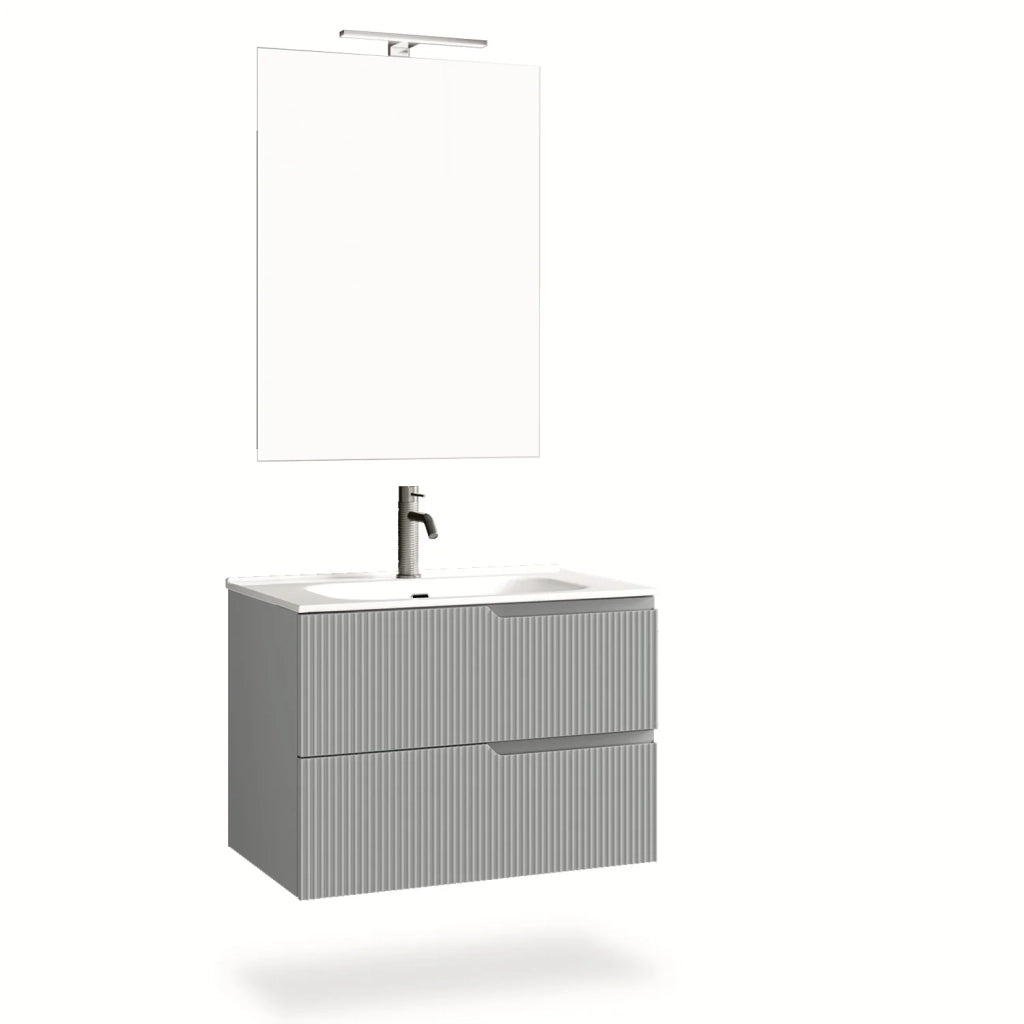 Composizione 4 pezzi VENERE grigio opaco