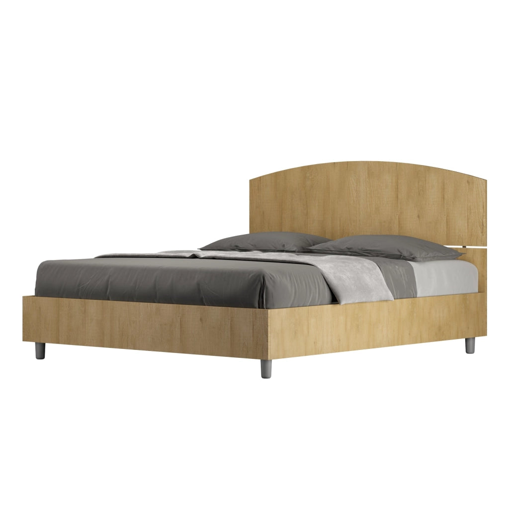 Letto Matrimoniale 160x200 cm con Rete Dora Quercia Natura