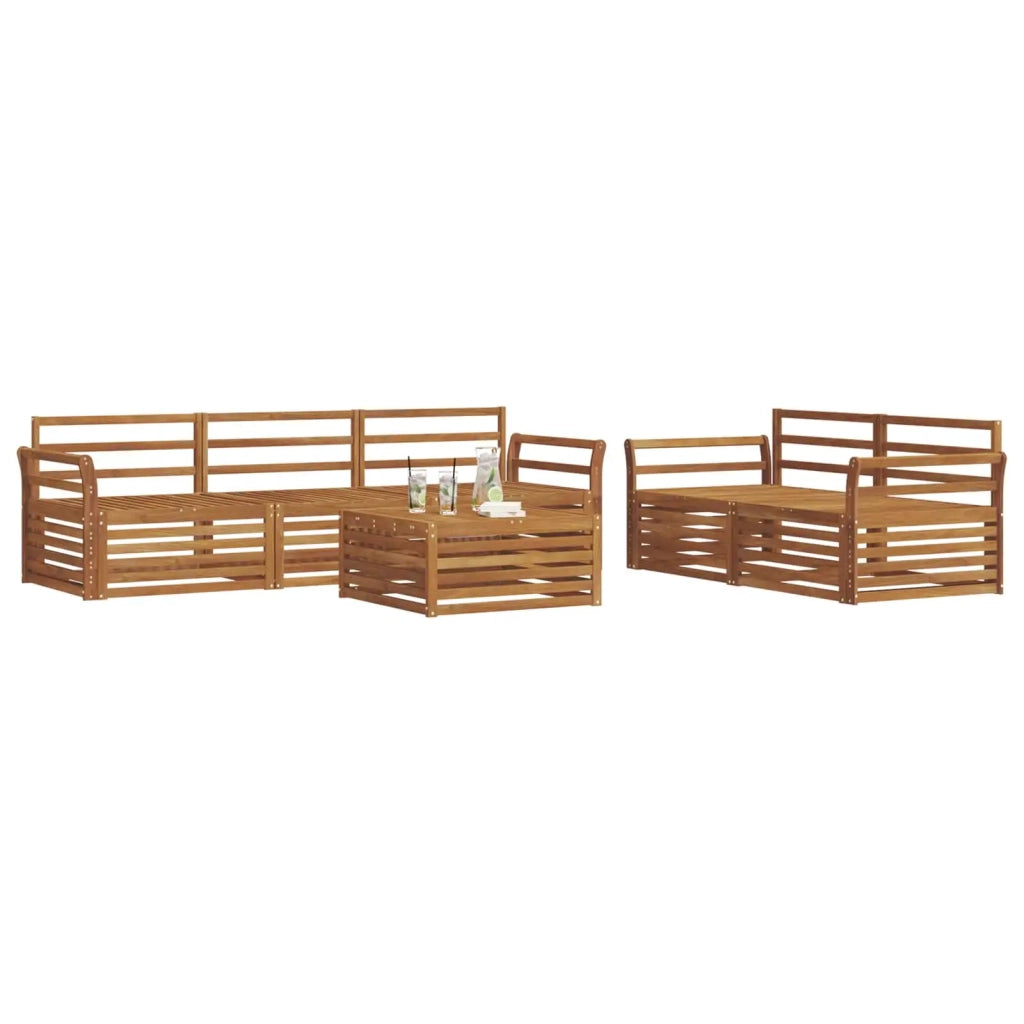 Set di divani da esterno 6 pcs Naturale 3373019