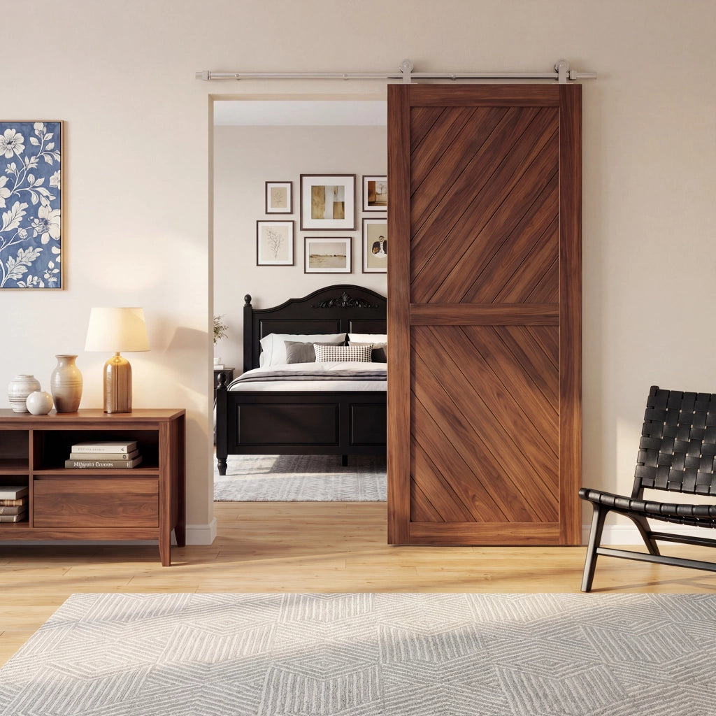 Guida scorrevole per porte ¨C Minimal ¨C Argento 76x30 cm