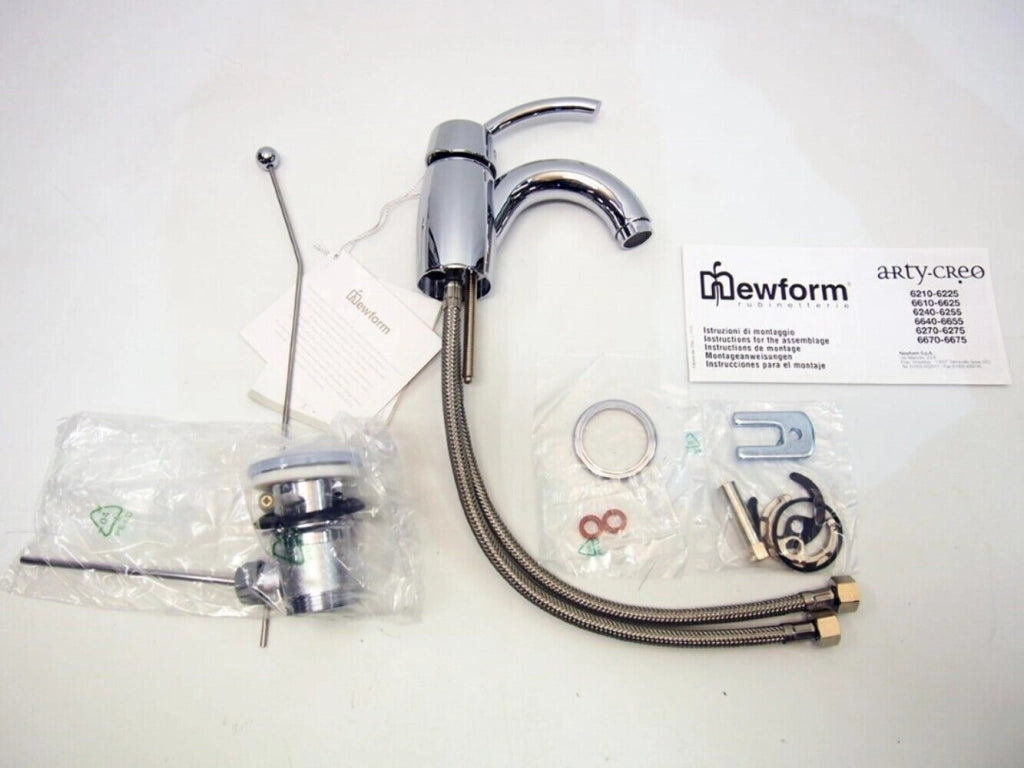 Miscelatore Rubinetto Monocomando Lavabo Creo Cromo Newform - Newform