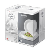 Servizio di Piatti da Tavola 18 Pezzi in Vetro Opale Bormioli Colore Bianco