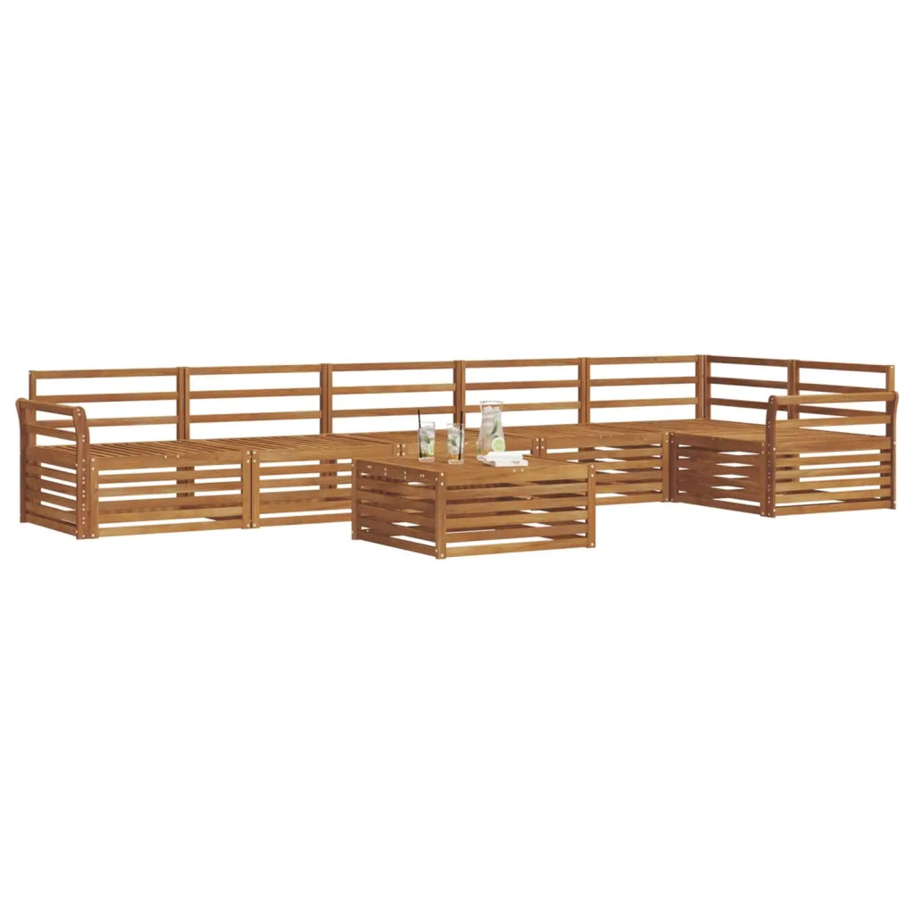 Set di divani da esterno 7 pcs Naturale 3373579