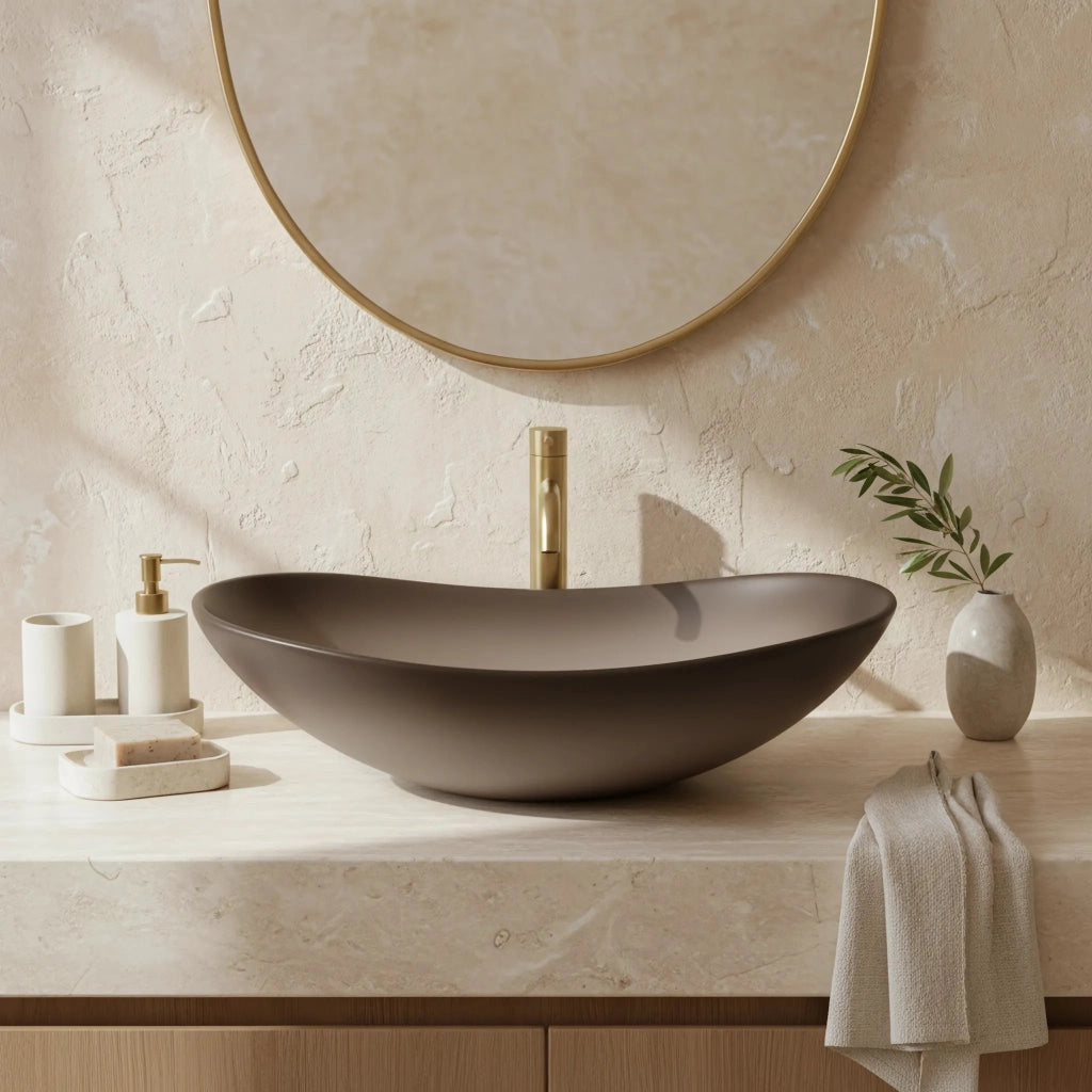 Lavabo Da Appoggio Rea Royal Ombre