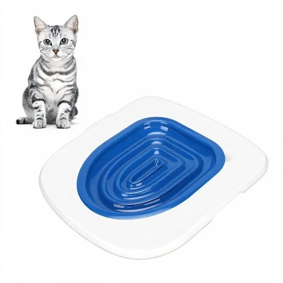 Allenatori di gatto universali - set di allenamento - riutilizzabile - rimovibile - ABS - 2 cuscini da gatto - allenatore di gatto per il water