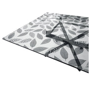 Tovaglia Trasparente Decorata Glitterata Pellicola Pvc 100x280 Cm Tavolo Antimacchia Spessa Foglie (B)