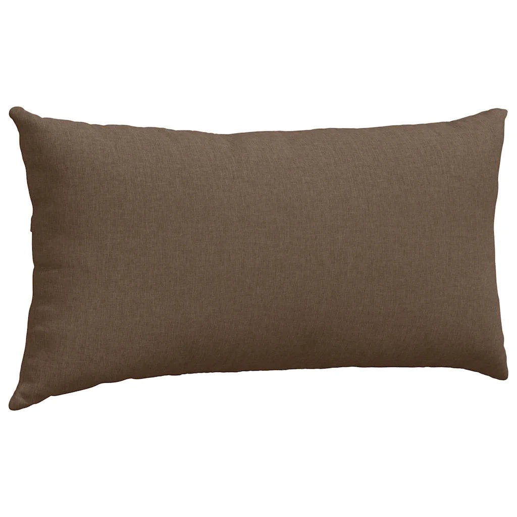 Cuscini da Divano 2 pcs Marrone 80 x 40 cm Tessuto 42013700