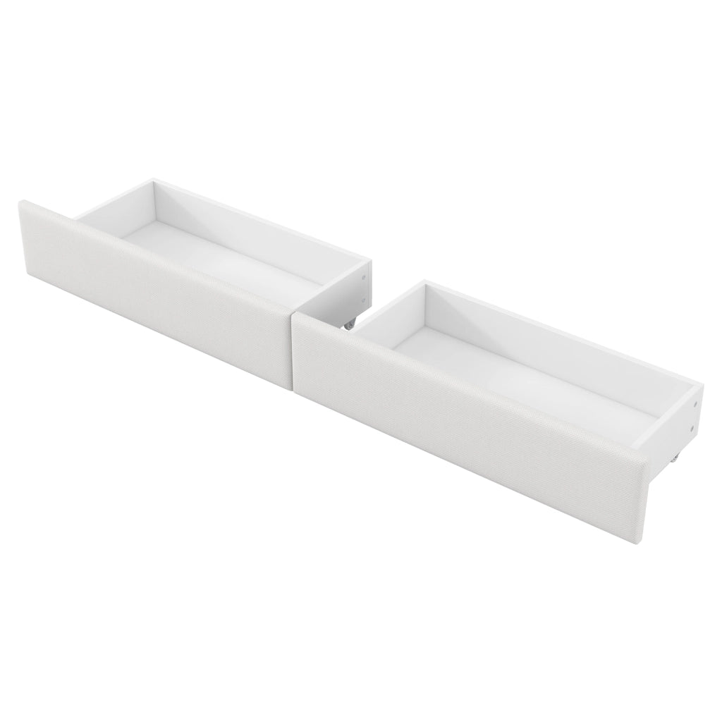 Daybed Imbottito 90x200 cm con LED; USB; Scrivania; Bianco