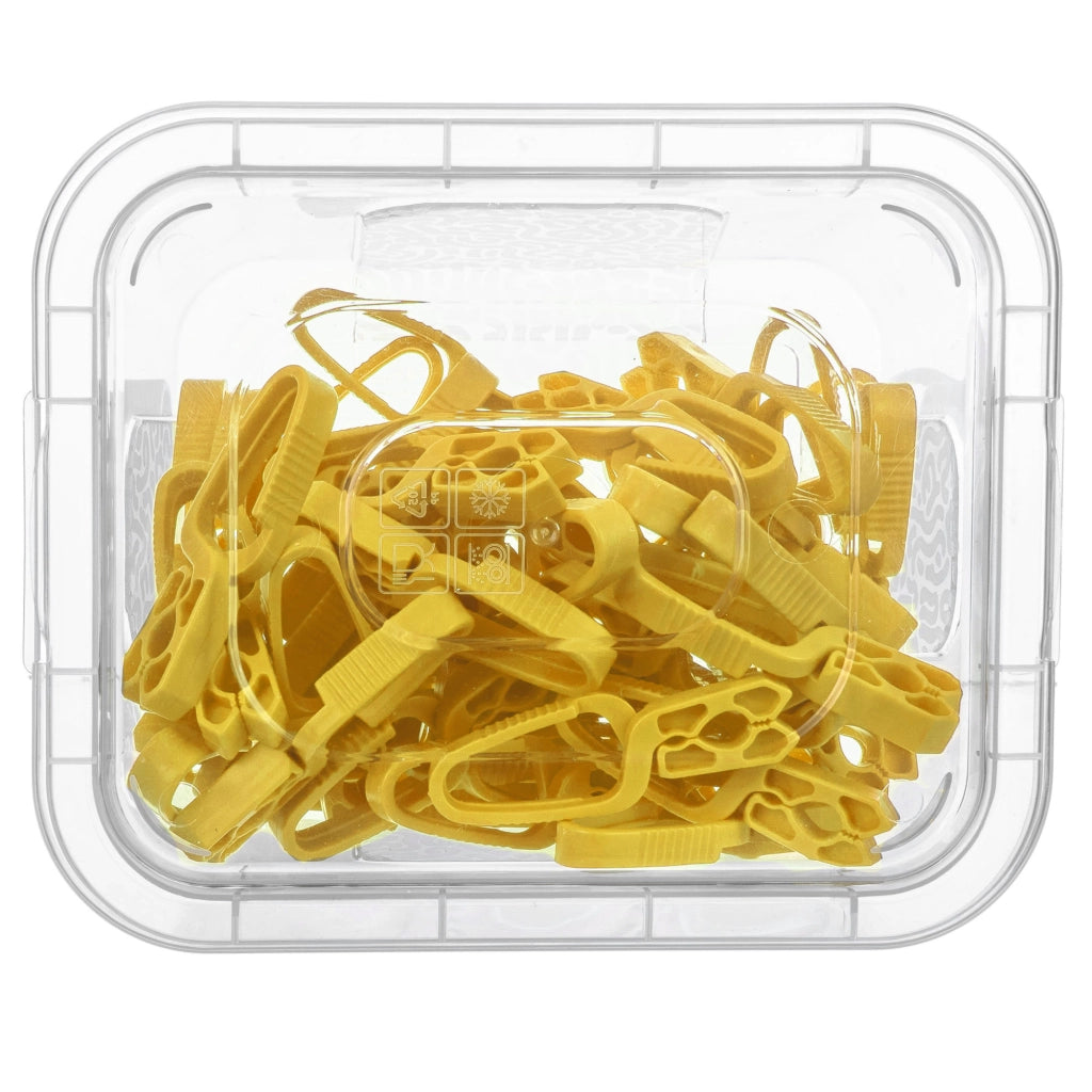 Mollette per bucato KADAX, set da 50 pezzi + contenitore con coperchio