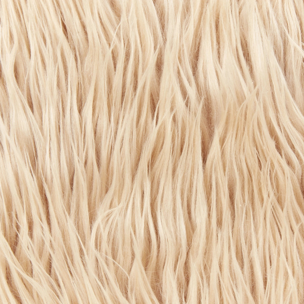 Copriletto Morbido in Pelliccia Sintetica 200 x 220 cm Marrone Chiaro