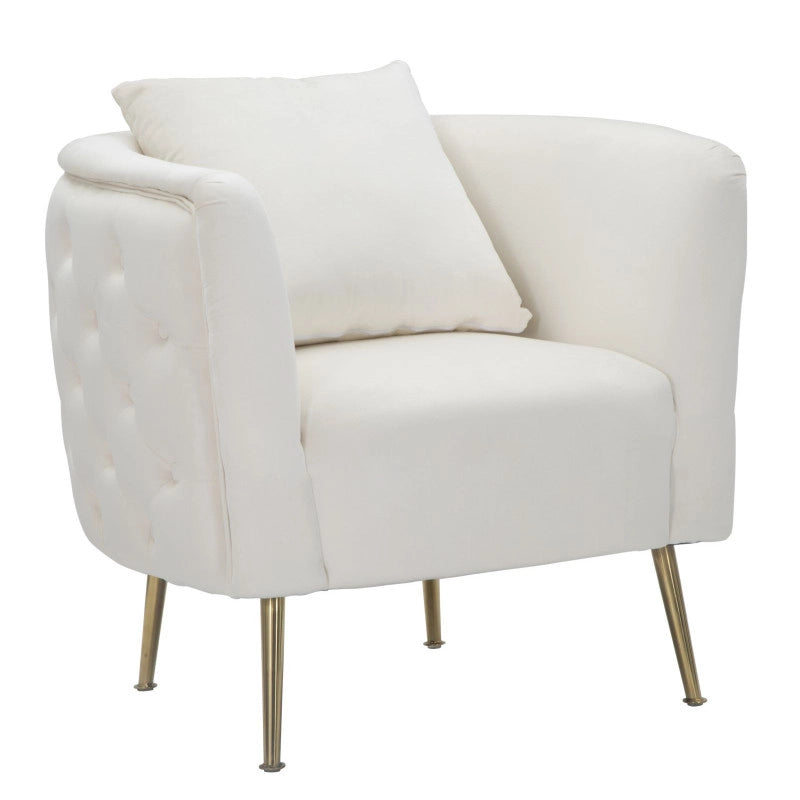 Poltrona Bucarest Crema cm 76x74x73