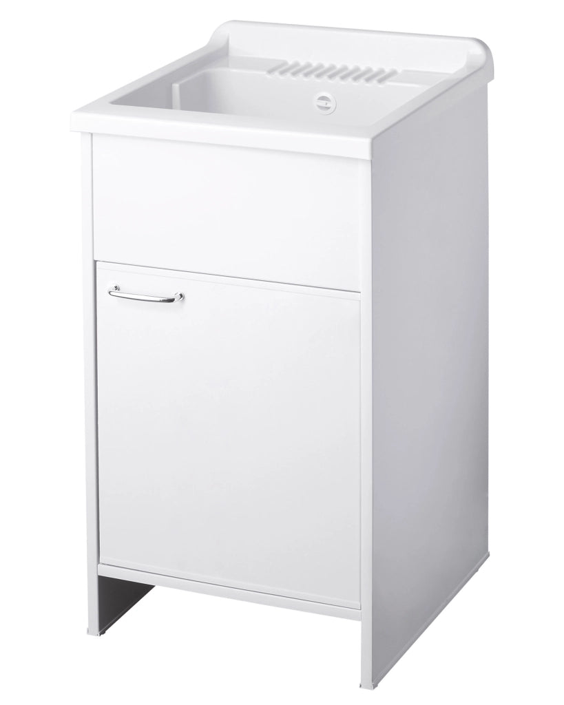 Mobile LAVATOIO in PVC in KIT di montaggio - 45X50 per Interni/Esterni - CR - Col: BIANCO