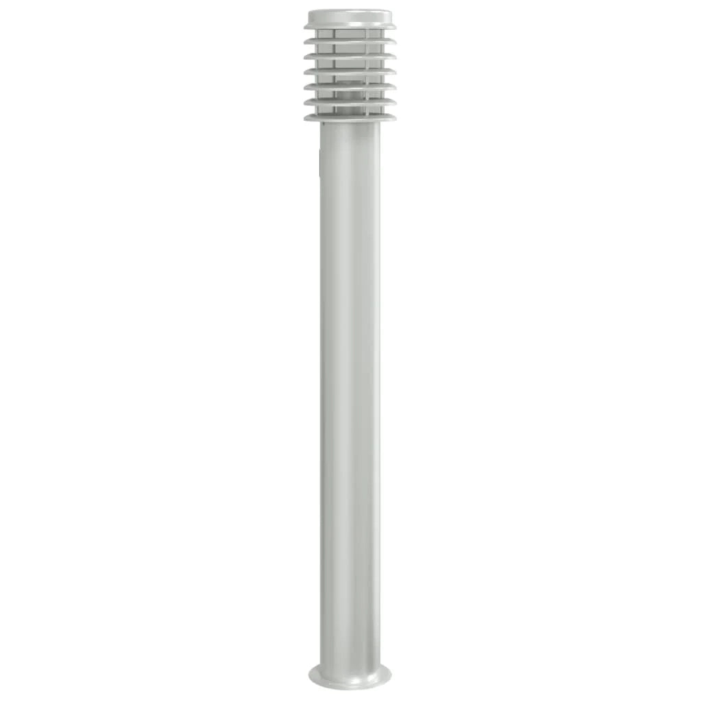 Lampada da terra per esterni con uscita argentata 110 cm acciaio inox argento 02_0042532