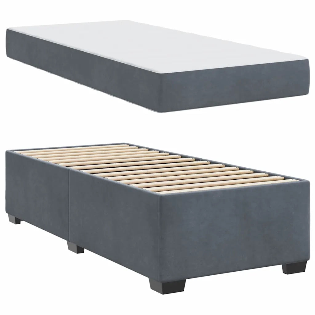 Struttura del letto Grigio scuro 80 x 200 cm Tessuto 3399255