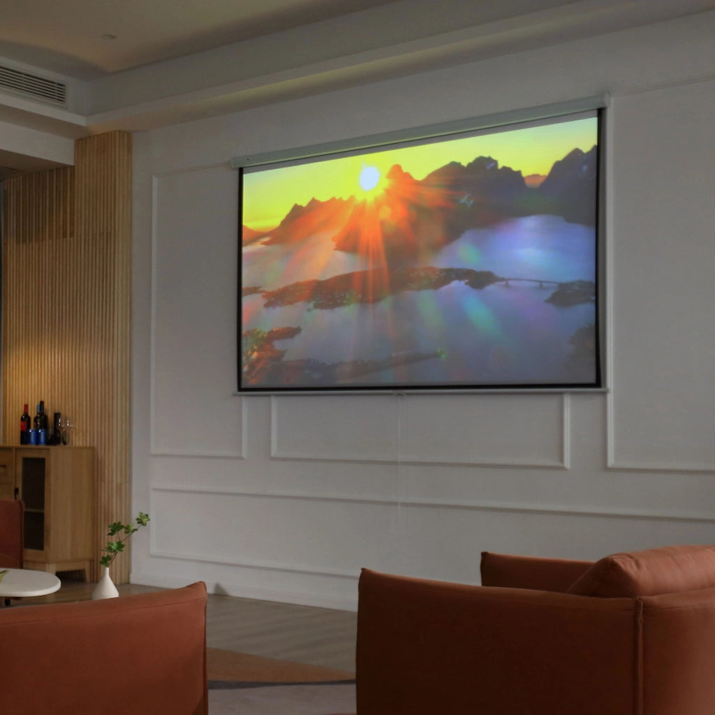 Telo per proiezioni 244x183 cm 120 pollici 4:3 16:9 ¨C Minimal ¨C manuale per home cinema