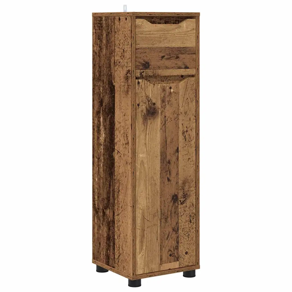 Mobile da Bagno | Armadio da bagno con cassetto Legno vecchio 30,5 x 30 x 101 cm