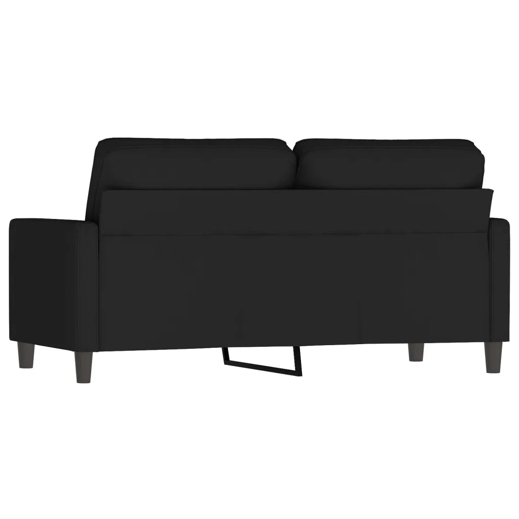 Divano a 2 Posti Nero 140 cm in Velluto 359204