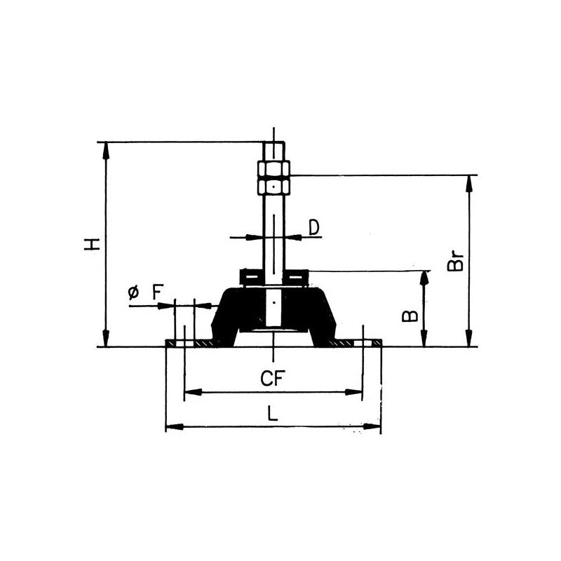 SUPPORTO ELASTICO MM.120X100