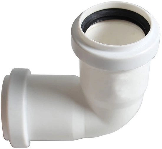 Flessibile Angolo di Scarico 90 Gradi - 40mm/1,57" PVC/PP - Impermeabile - Resistente ai Chimici - Leggero - Afdichtamento O-Ring in Gomma - Angolo di Scarico Flessibile