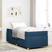Struttura del letto con materasso Blu 80 x 200 cm Tessuto 3399320