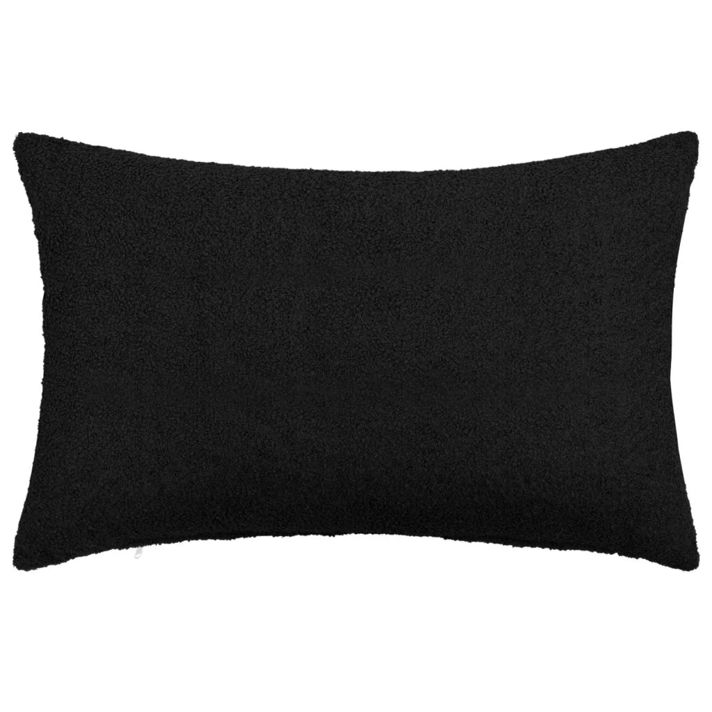 Federa 2 pcs HEERLEN Nero 30 x 50 cm Bouclé 907781