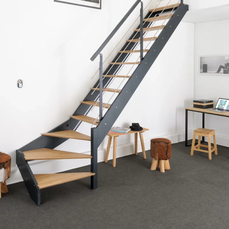 SPARK - Scala dritta a quarto di giro grigio antracite